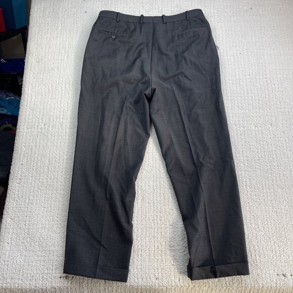 Samuelsohn SB GreenWich Super 120's Mens Grey Check 2 Piece Suit Size 44-48 Tall - Picture 15 of 16